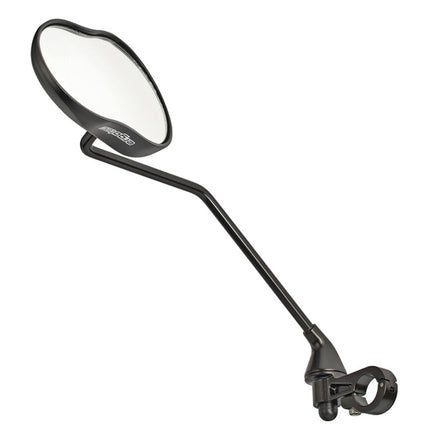 Spiegel Ergotec M-99LV met lange arm 121 x 78-66 mm aluminium - zwart gezandstraald