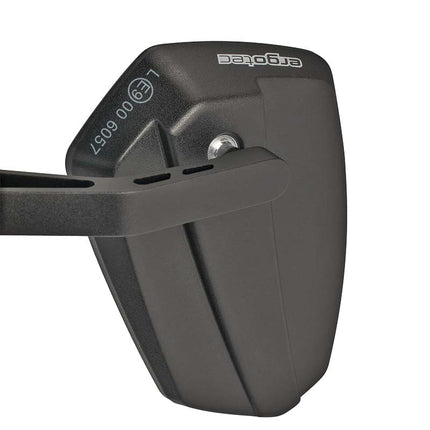 Spiegel Ergotec M-77 korte arm 120 x 80-55 mm aluminium - zwart gezandstraald - afbeelding 2