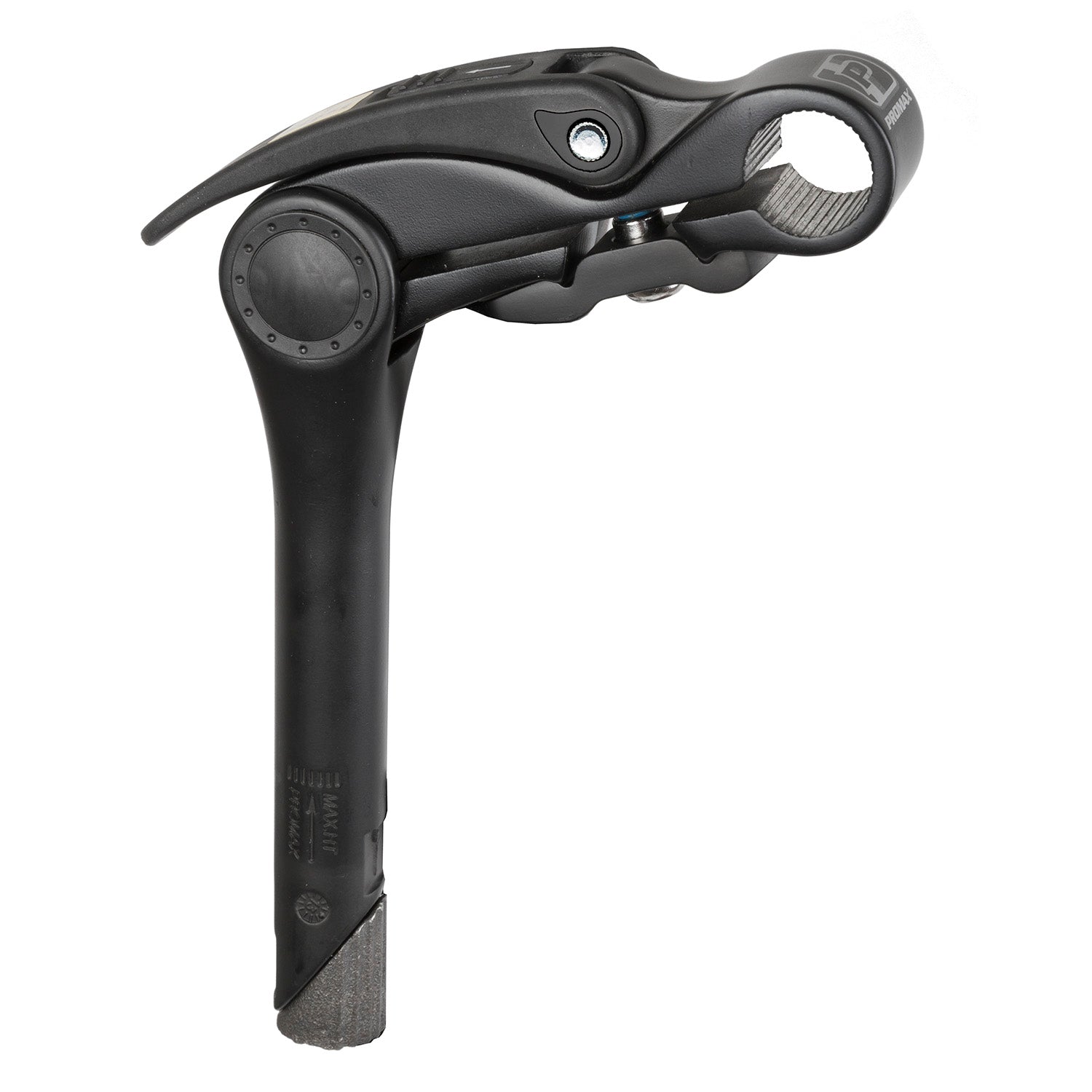 Stuurpen 1" Promax aluminium 0-70° verstelbare hoek met Ø25,4 mm klem - zwart