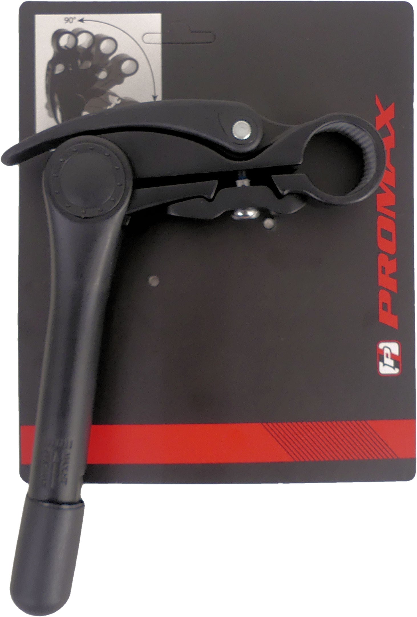 Stuurpen 1" Promax aluminium 0-70° verstelbare hoek met ø31,8 mm klem - zwart
