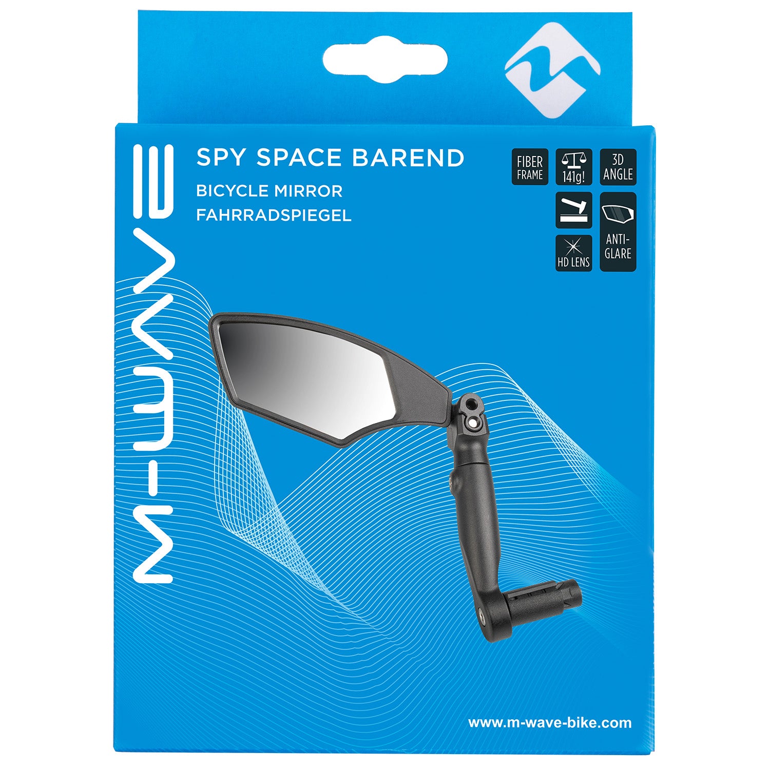 Fietsspiegel voor links M-Wave Spy Space Barend - montage op stuuruiteinde