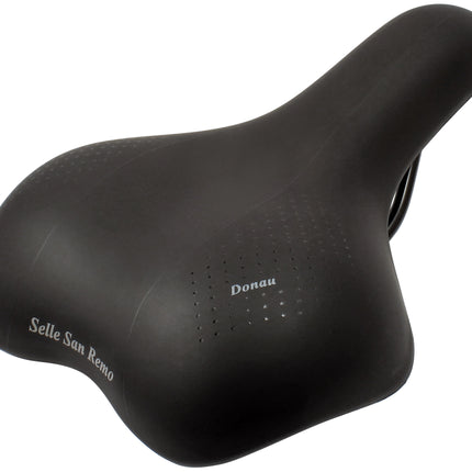 Fietszadel Selle San Remo Donau voor stads-/trekkingfietsen - zwart (werkplaatsverpakking)