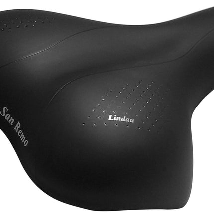 Selle San Remo Lindau pour vélos de ville/trekking – noir (emballage atelier)