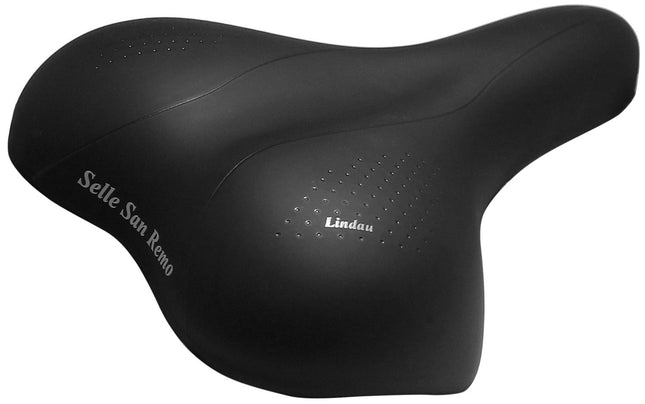 Fietszadel Selle San Remo Lindau voor stads-/trekkingfietsen - zwart (werkplaatsverpakking)