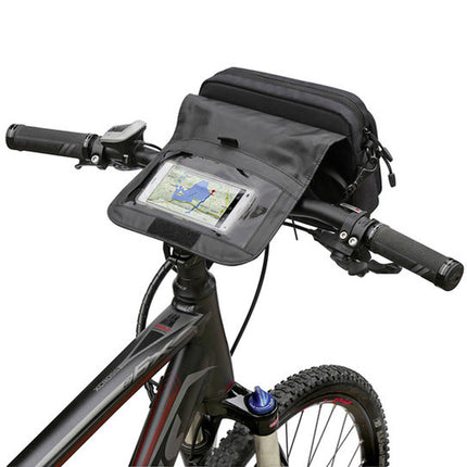 Fiets stuurtas KLICKfix SmartBag Touch Zwart Rood
