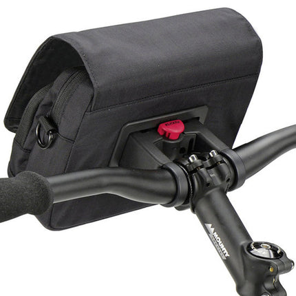 Fiets stuurtas KLICKfix SmartBag Touch Zwart Rood