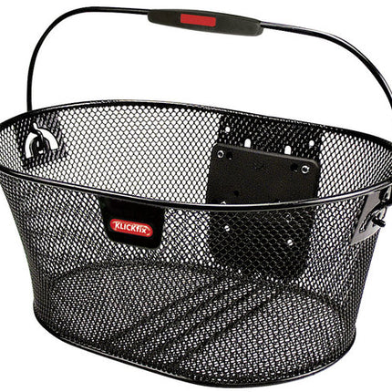 Mand KLICKfix Oval Basket Zwart