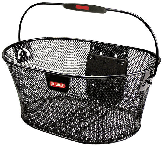 Mand KLICKfix Oval Basket Zwart