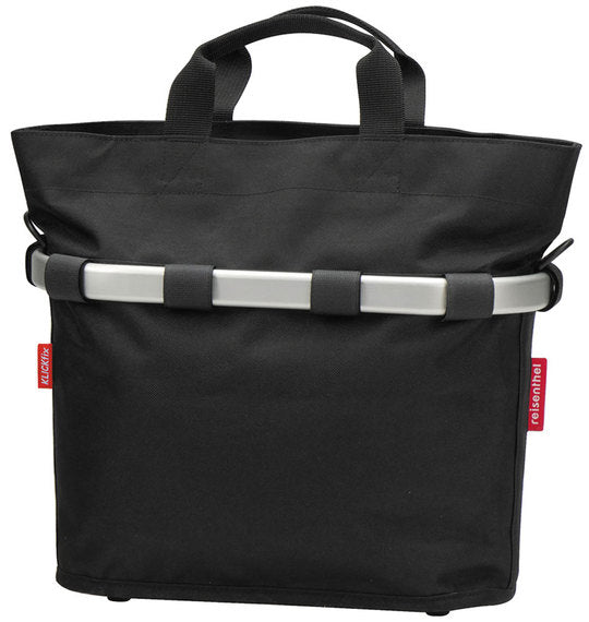Fiets stuurtas KLICKfix Bikebasket Oval S Zwart