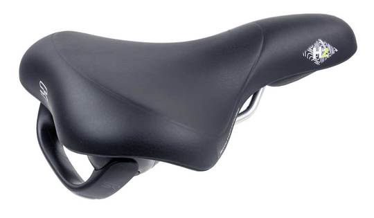 Zadel Velo 5092URT Z/KLEM M/GREEP Zwart