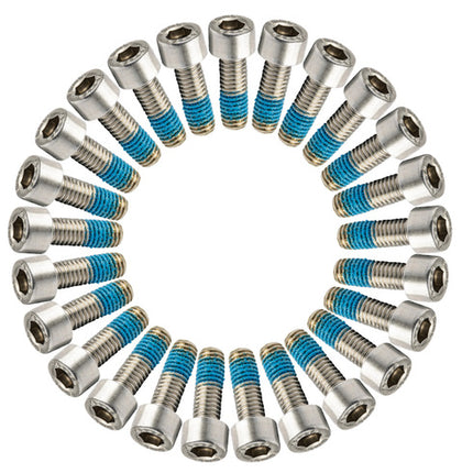 Bout M6X18 Inbus M/LOCTITE RVS D912 A2 set van 25 Zilver