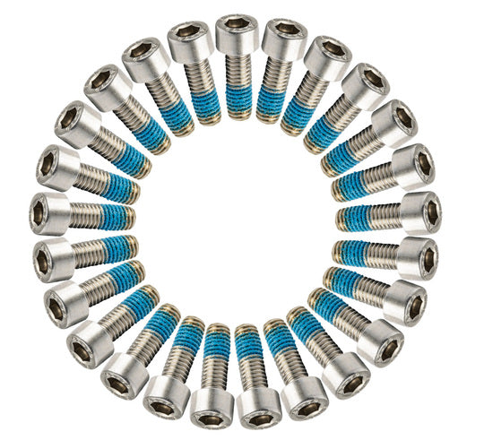 Bout M6X18 Inbus M/LOCTITE RVS D912 A2 set van 25 Zilver