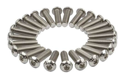 Bout M6X22 Inbus RVS ISO7380-1 A2-070 set van 25 Zilver