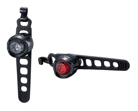 Fiets lampenset Cateye Orb LD160 Zwart