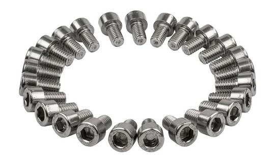 Bout M6X10 Inbus RVS DIN912 A2 set van 25 Zilver