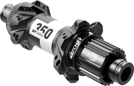 Achternaaf DT Swiss 350 Straightpull 28G 148-12 SH12 Zwart