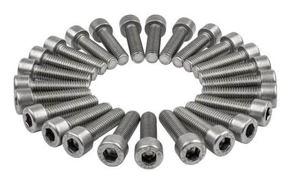 Bout M8X30 Inbus RVS ISO4762 A2-70 set van 25 Zilver