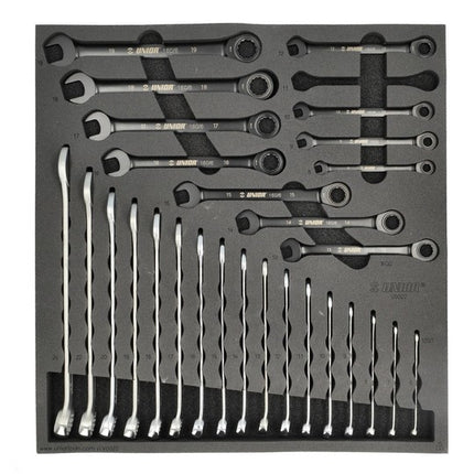 Gereedschap Inlay Unior Werkbank XLC RINGRATEL-STEEKSLEUTELS 29DLG