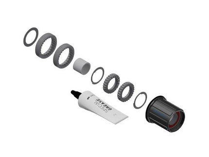 DT Swiss Ratchet Ombouwkit ATB M/BODY ST SH naaf Zwart