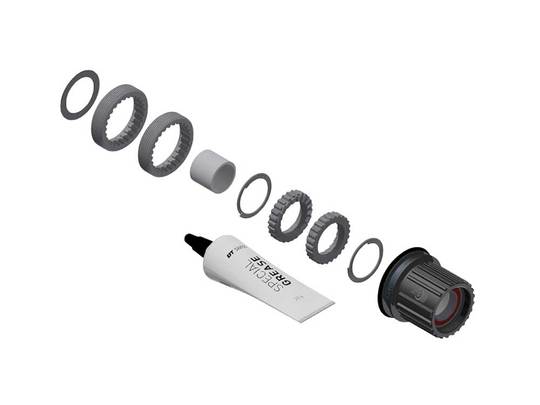 DT Swiss Ratchet Ombouwkit ATB M/BODY ST SH12 naaf Zwart
