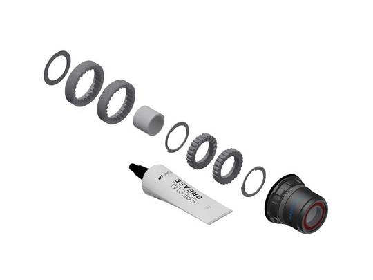 DT Swiss Ratchet Ombouwkit ATB M/BODY ST XD naaf Zwart