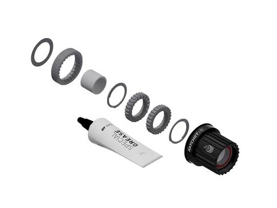 DT Swiss Ratchet Ombouwkit ATB M/BODY ALM SH12 naaf Zwart