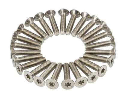 Bout M4X20 Torx Verz KOP ISO14581 set van 25 Zilver