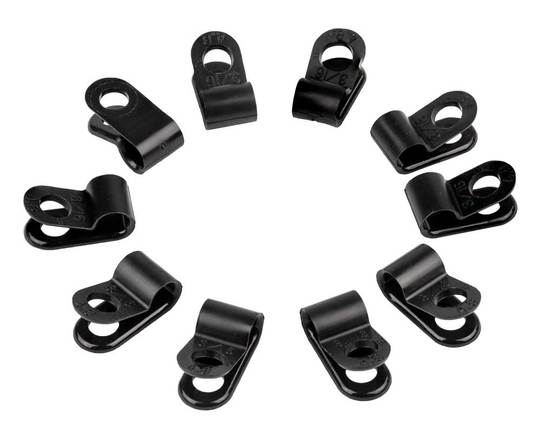 Klem Spatbord Stang 4.8MM M5 set van 10 Spatd Zwart
