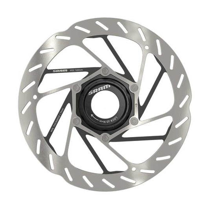 SRAM Schijf HS2 CL Rounded 160MM Zilver