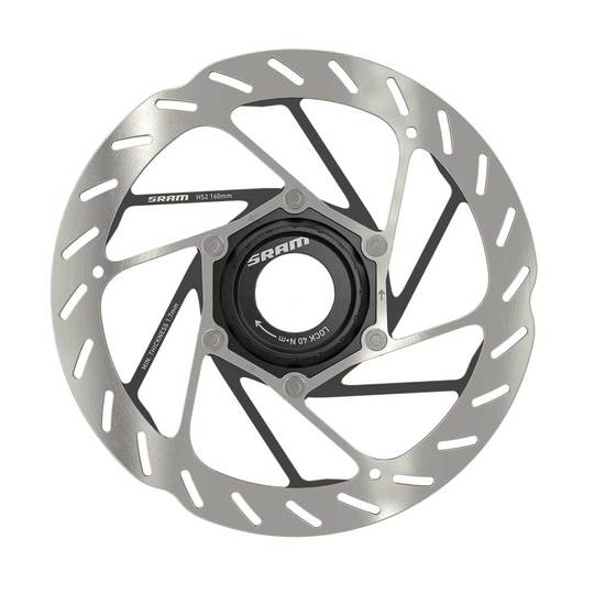 SRAM Schijf HS2 CL Rounded 160MM Zilver
