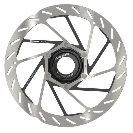 SRAM Schijf HS2 CL Rounded 180MM Zilver