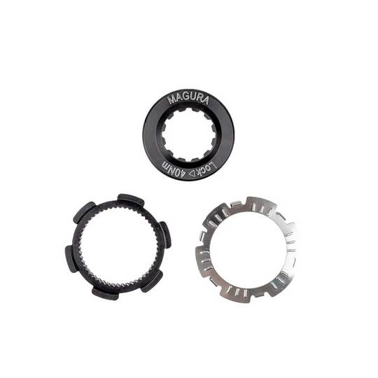 MAG Centerlock Adapter 6 Noks QR naaf Zwart