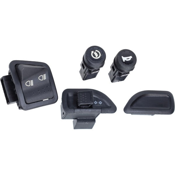 stuurschakelaarset compleet euro-2/4/5 5pcs piaggio, zip2000