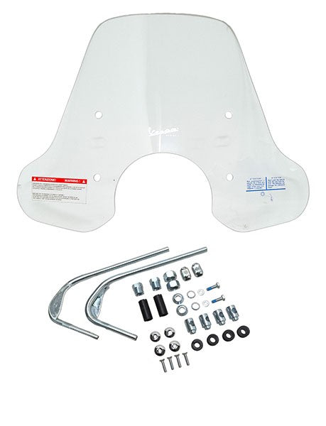 windscherm Piaggio origineel met bevestigingsset medium helder primavera 125 4t, primavera 1b005695