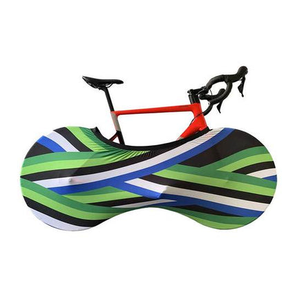 Hoes DS Wheel Bike Sock-Zwart Groen Blauw