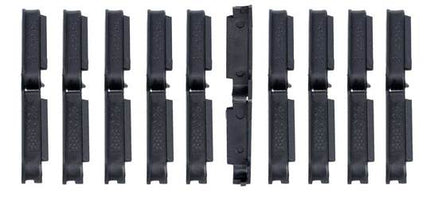 Framd Afdekdop Voor 3 Kabels PVC set van 10 Zwart