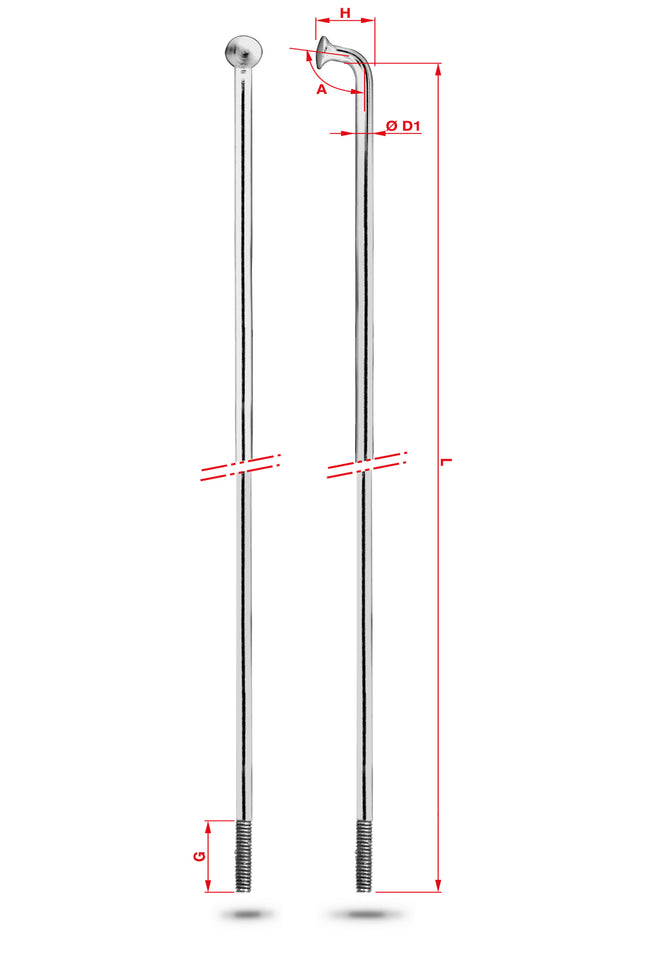 Spaken 278-13 Rodi - RVS (100 stuks)