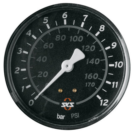 Pomp SKS Airmotion Pomp Manometer 63MM Zwart