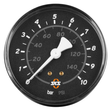 Pomp SKS Manometer 80MM 10 BAR Zwart