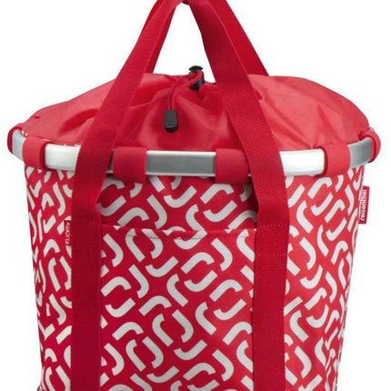Fiets mandtas KLICKfix Bikebasket Signature Rood Wit