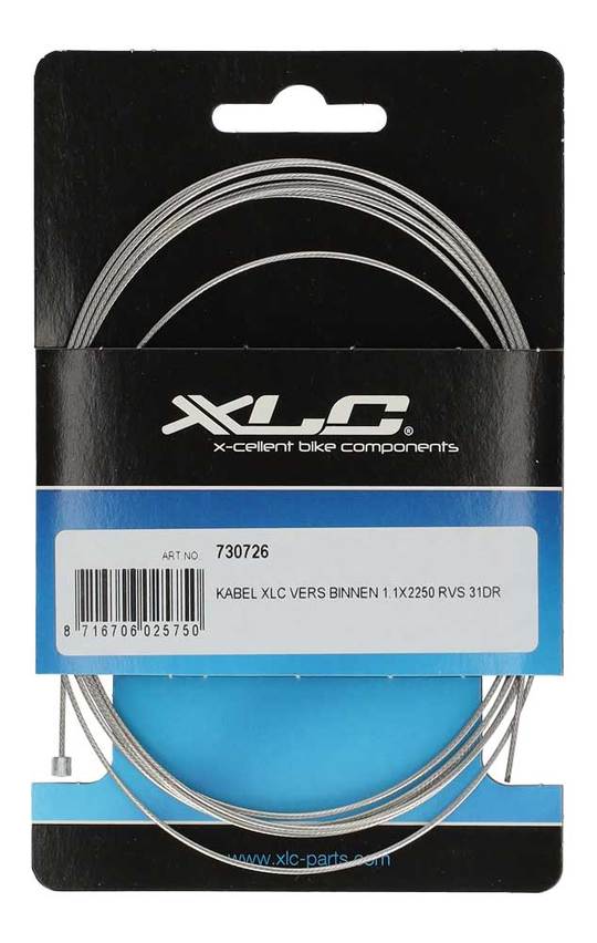 Versnellingskabel XLC Kabel Vers Binnen 1.1X2250 Zilver
