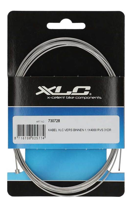 Versnellingskabel XLC Kabel Vers Binnen 1.1X4000 Zilver