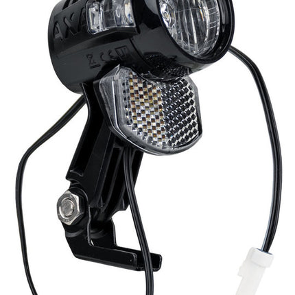 Fiets koplamp AXA Blueline 30 12V 34CM Draad Zwart