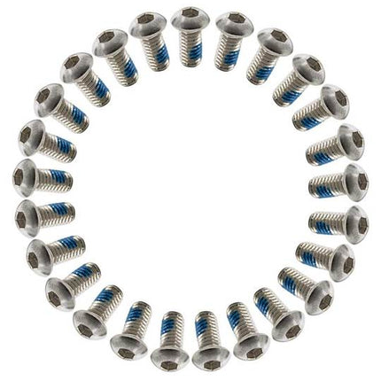 Bout M6X12 Inbus RVS ISO7380-1 M/LOCTI set van 25 Zilver