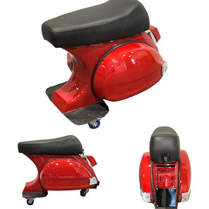 Tabouret de bar Vespa PK50 rouge/noir