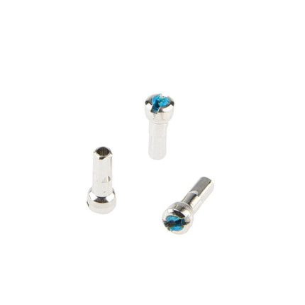 Spoke nipple with round head Alpina 14G/15.0mm/4/Fg 2.3 ABS/brass - silver (144 pieces)