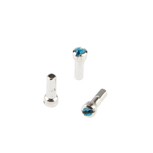 Spaaknippel met ronde kop Alpina 14G/15.0mm/4/Fg 2.3 ABS/messing - zilver (144 stuks)