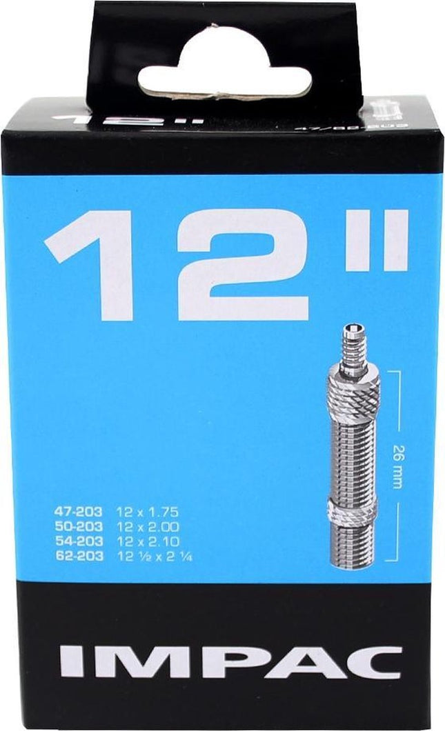 fiets binnenband - Impac 12 X 1.75/2.10 (47/62-203) Dv 26 Mm