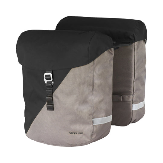 Dubbele Fietstas Racktime Vida 2 2.0 Dubbel-GRY Zwart Grijs