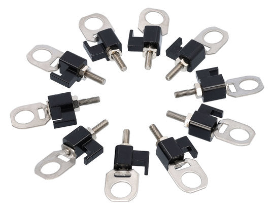 Kettingspanner RVS 35MM-set van 10 Zwart Zilver